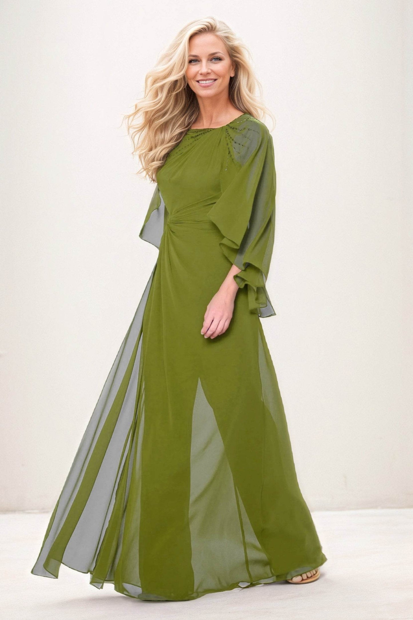 Jumpsuit Maxi Chiffon Mother of the Bride Dresses CM0392