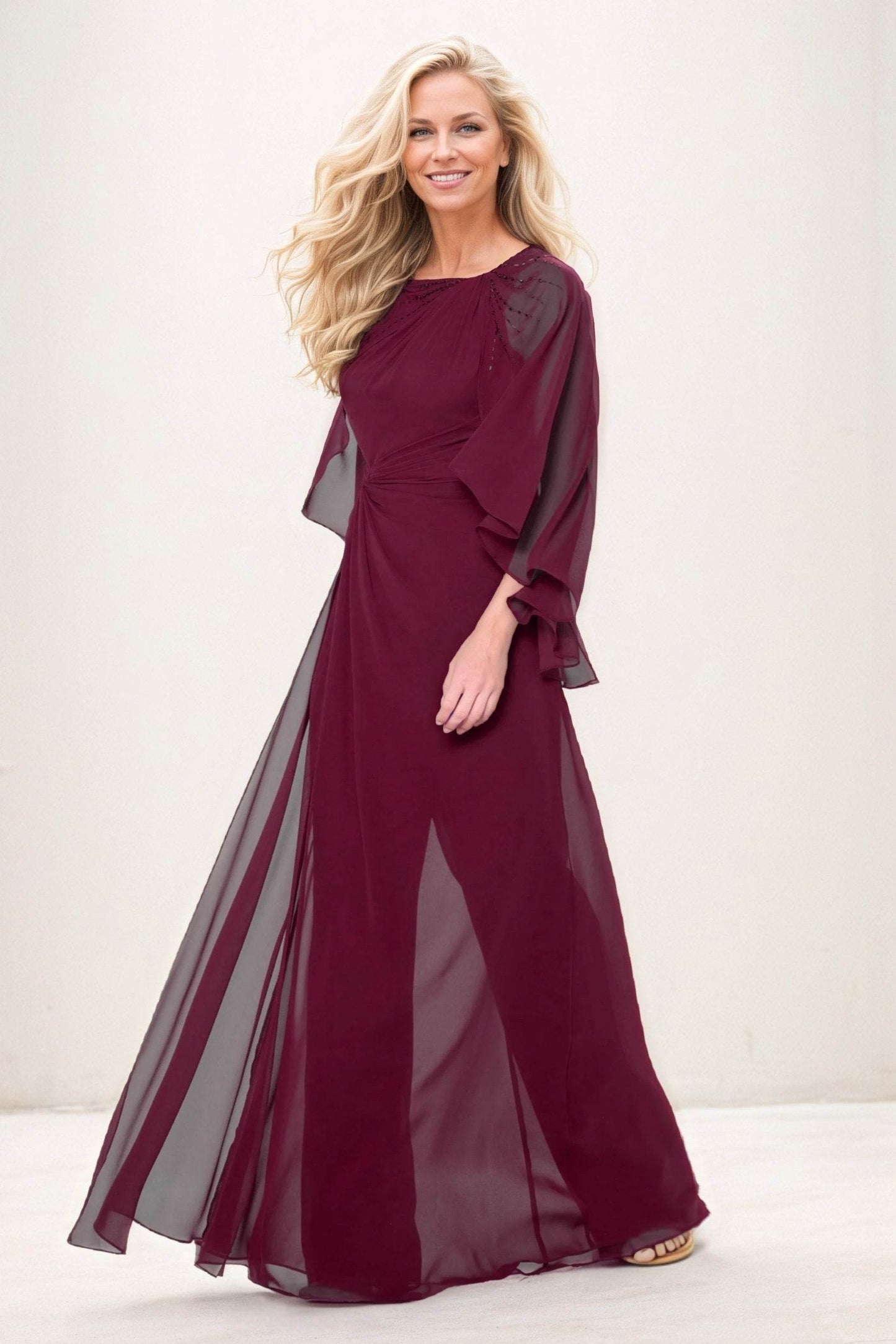 Jumpsuit Maxi Chiffon Mother of the Bride Dresses CM0392