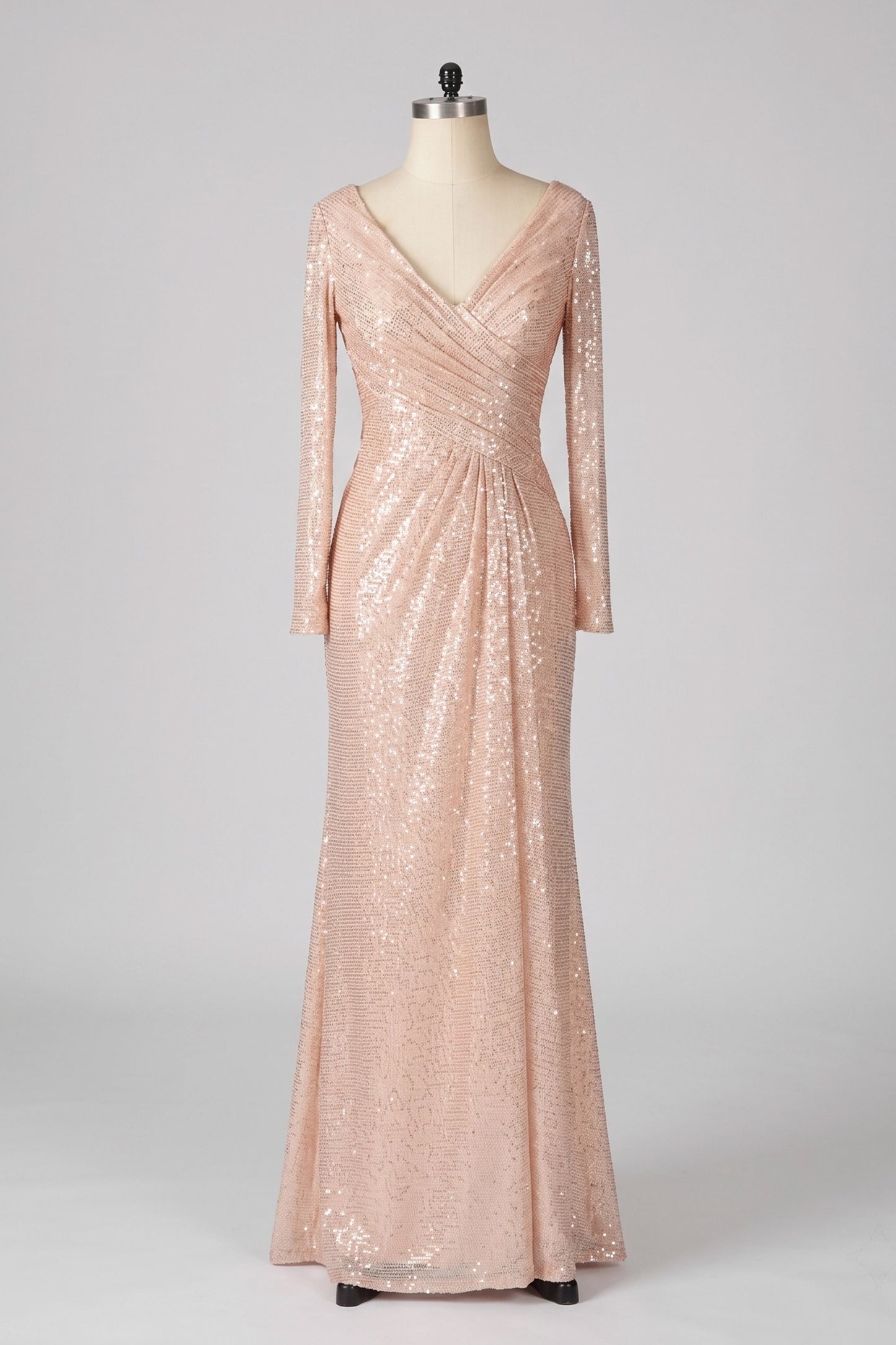 Sheath-Column Maxi Sequined Mother of the Bride Dresses CM0394