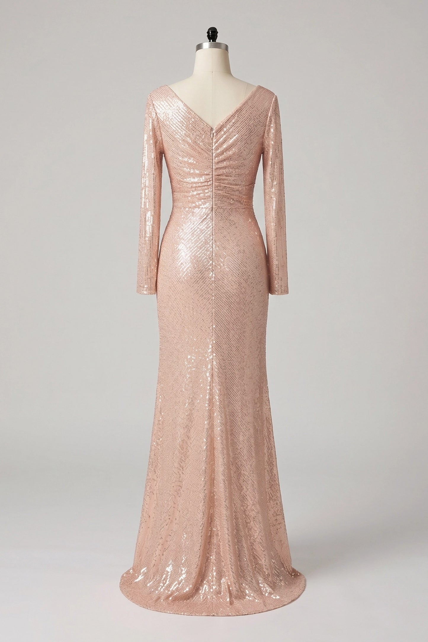 Sheath-Column Maxi Sequined Mother of the Bride Dresses CM0394