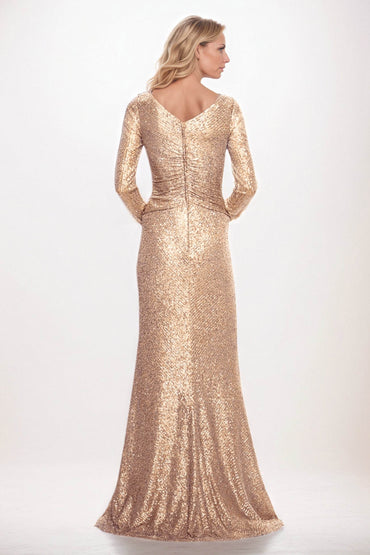 Sheath-Column Maxi Sequined Mother of the Bride Dresses CM0394 - COCOMELODY