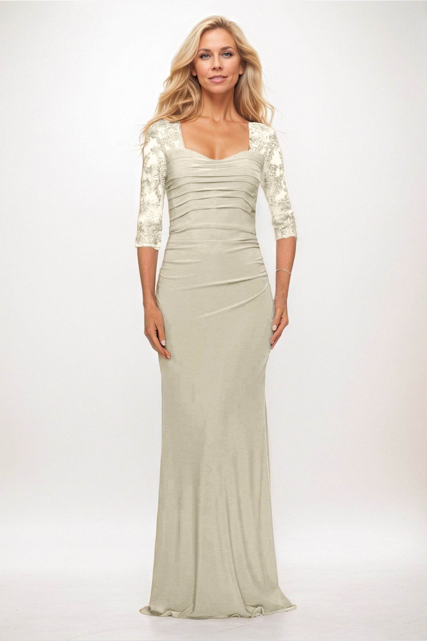 Trumpet-Mermaid Maxi Elastic Cloth Mother of the Bride Dresses CM0395 - COCOMELODY