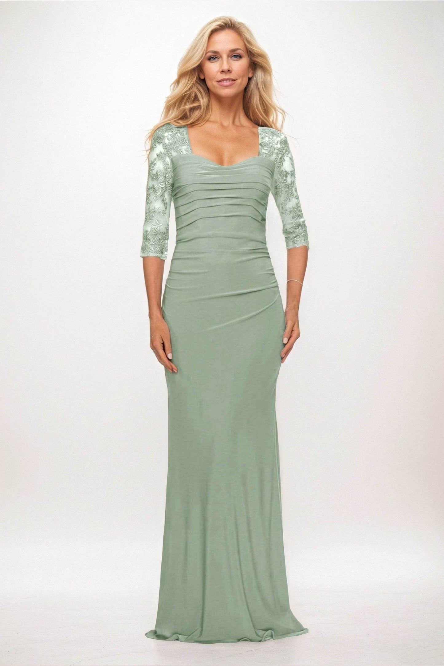 Trumpet-Mermaid Maxi Elastic Cloth Mother of the Bride Dresses CM0395 - COCOMELODY