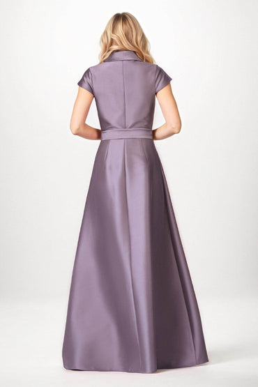 A-Line Maxi Satin Mother of the Bride Dresses CM0401 - COCOMELODY