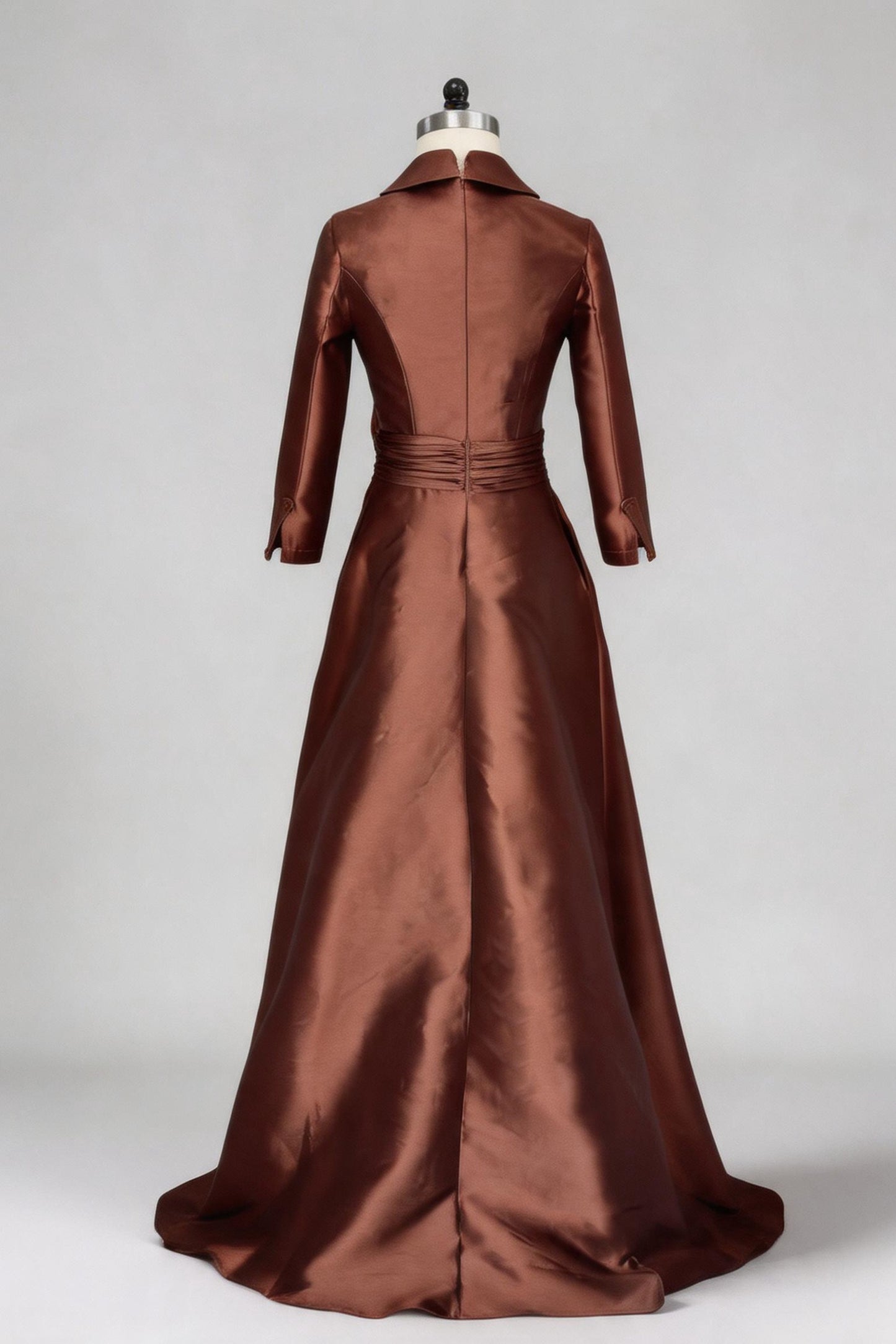 A-Line Maxi Satin Mother of the Bride Dresses CM0402