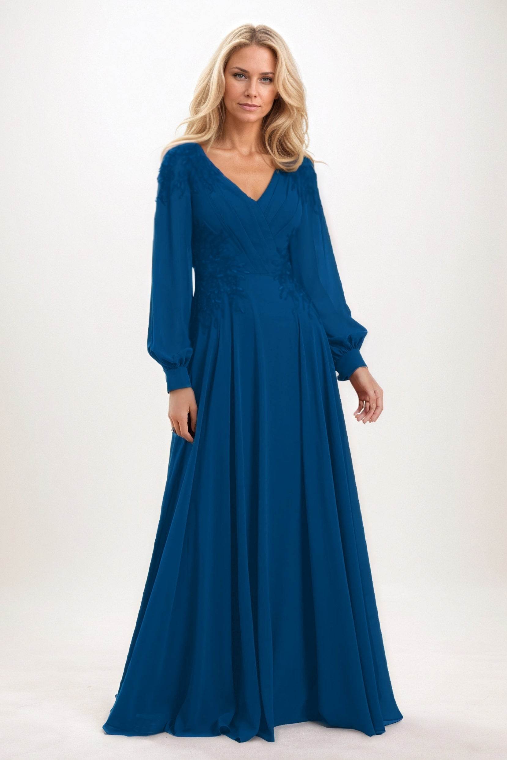 A-Line Maxi Chiffon Mother of the Bride Dresses COCOMELODY CM0405, Wine A-Line Maxi Chiffon Mother of the Bride Dresses COCOMELODY CM0405, Wine