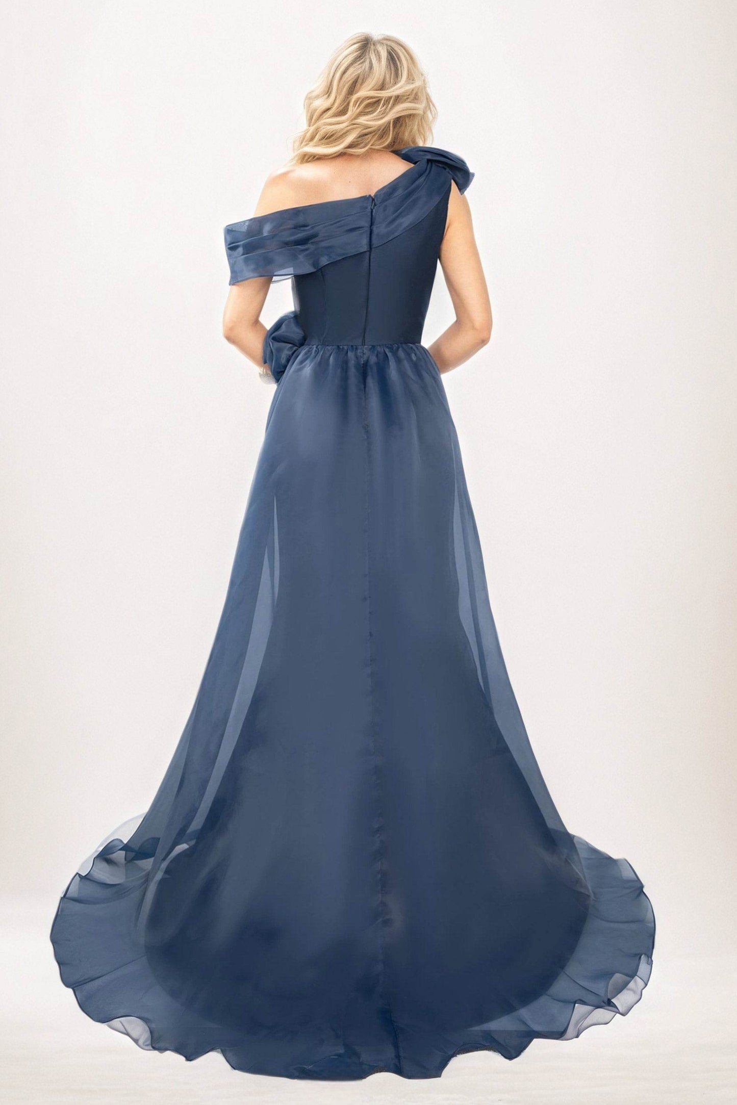 Trumpet-Mermaid Maxi Organza Mother of the Bride Dresses CM0406 - COCOMELODY