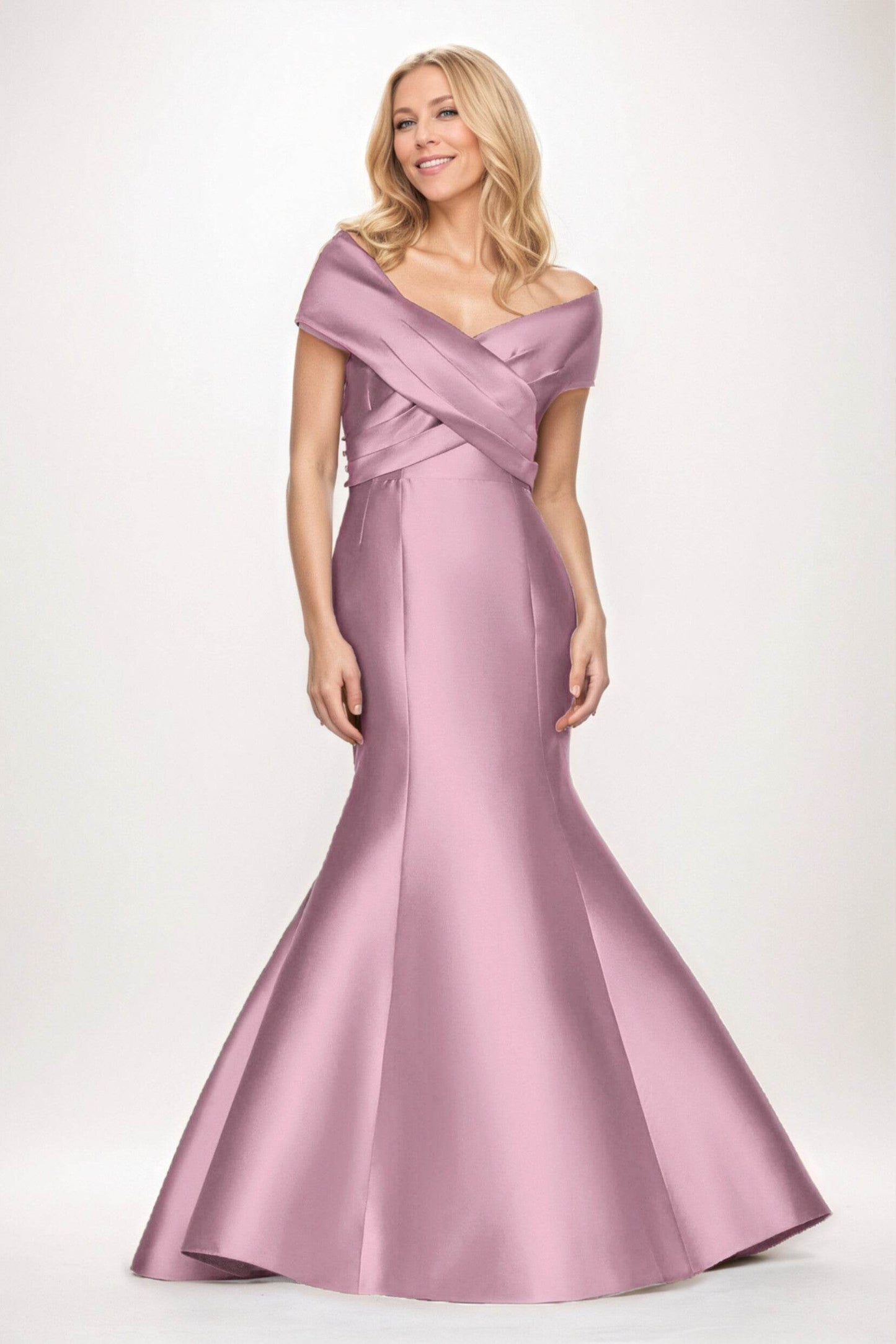 Trumpet-Mermaid Maxi Satin Mother of the Bride Dresses CM0407 - COCOMELODY