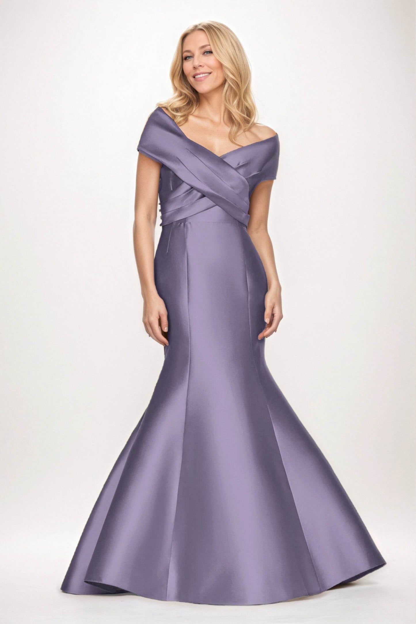 Trumpet-Mermaid Maxi Satin Mother of the Bride Dresses CM0407 - COCOMELODY