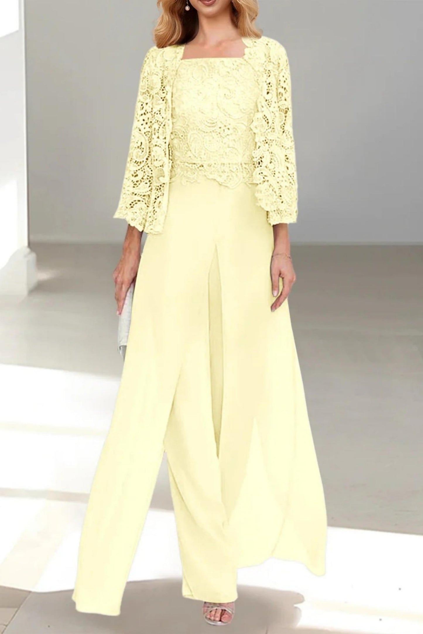 A-Line Floor Length Chiffon Mother of the Bride Dress CM0431