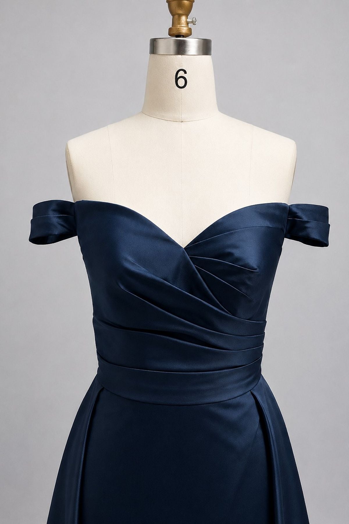A-Line Floor Length Satin Mother of the Bride Dress CM0467