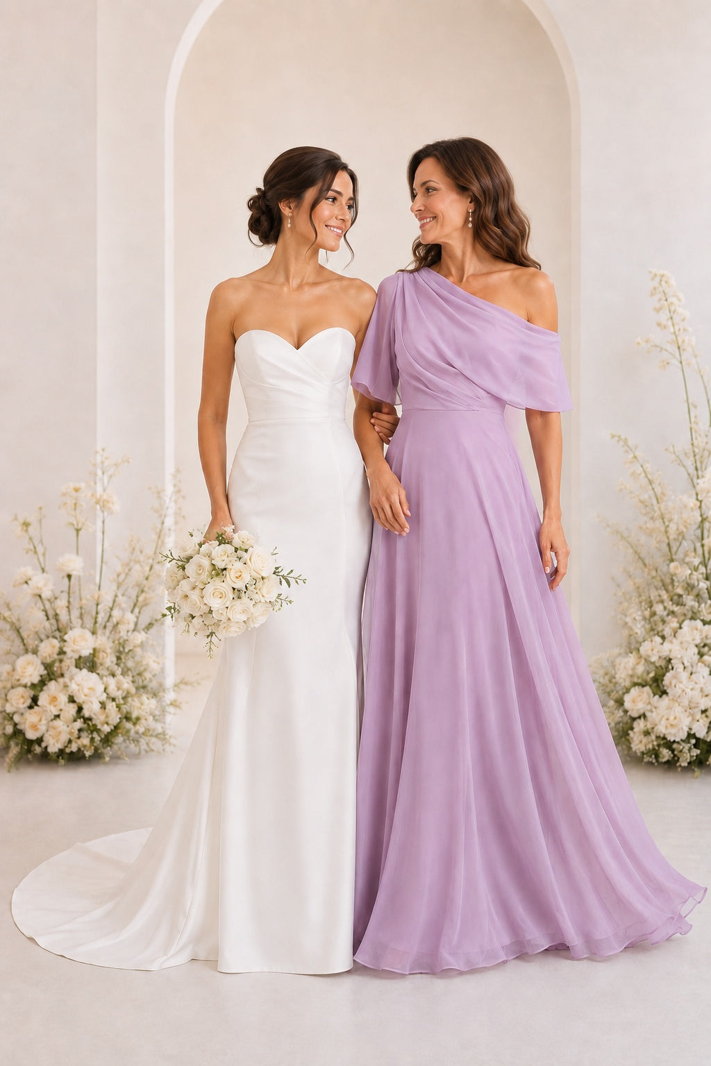 A-Line Floor Length Chiffon Mother of the Bride Dress CM0469