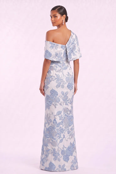 Sheath-Column Floor Length Jacquard Mother of the Bride Dress CM0485