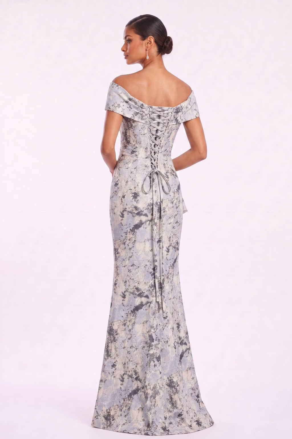 Sheath-Column Floor Length Jacquard Mother of the Bride Dress CM0494