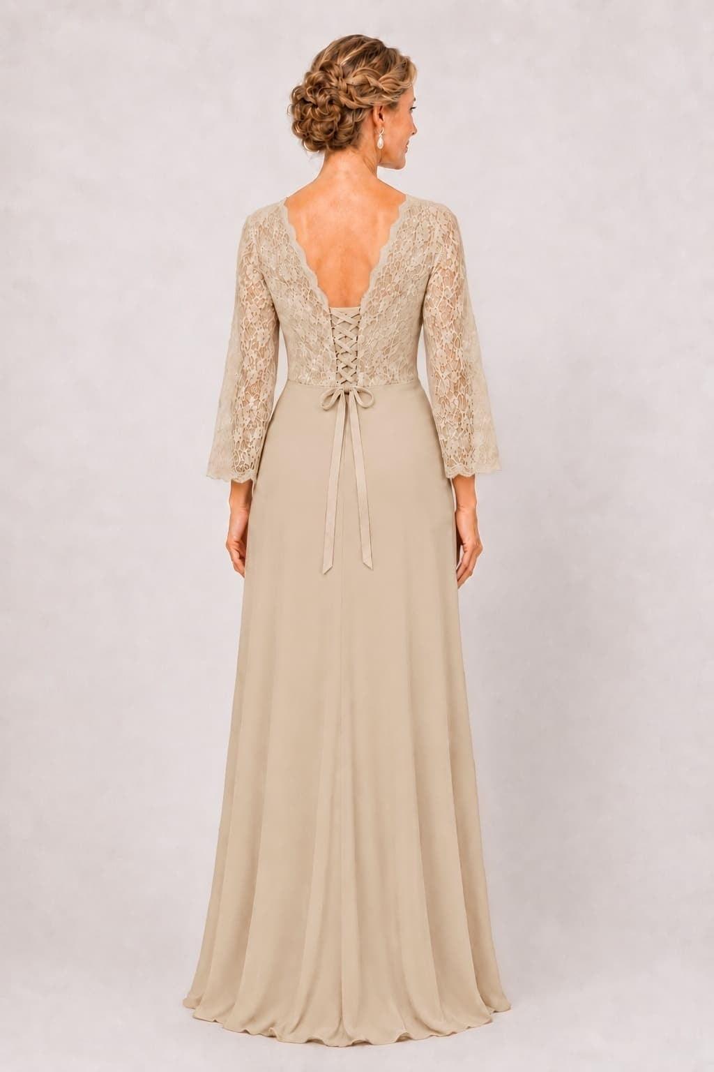 Trumpet-Mermaid Floor Length Chiffon Mother of the Bride Dress CM0507