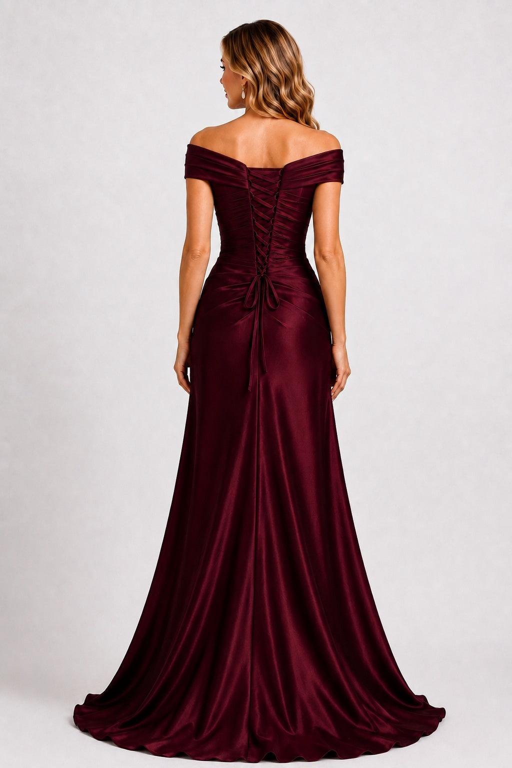 A-Line Floor Length Satin Mother of the Bride Dress CM0509