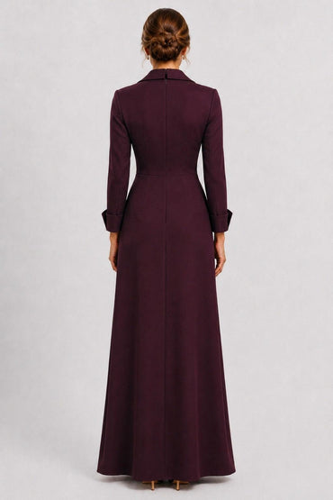 Sheath-Column Floor Length Stretch Satin Mother of the Bride Dress CM0515