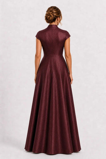 A-Line Floor Length Polyester Mother of the Bride Dress CM0516