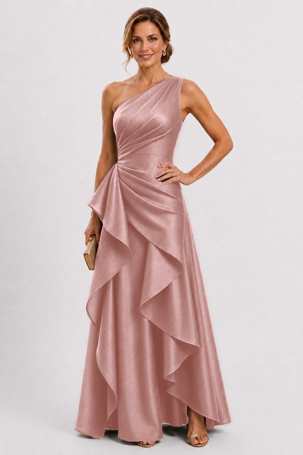 A-Line Floor Length Polyester Mother of the Bride Dress CM0518