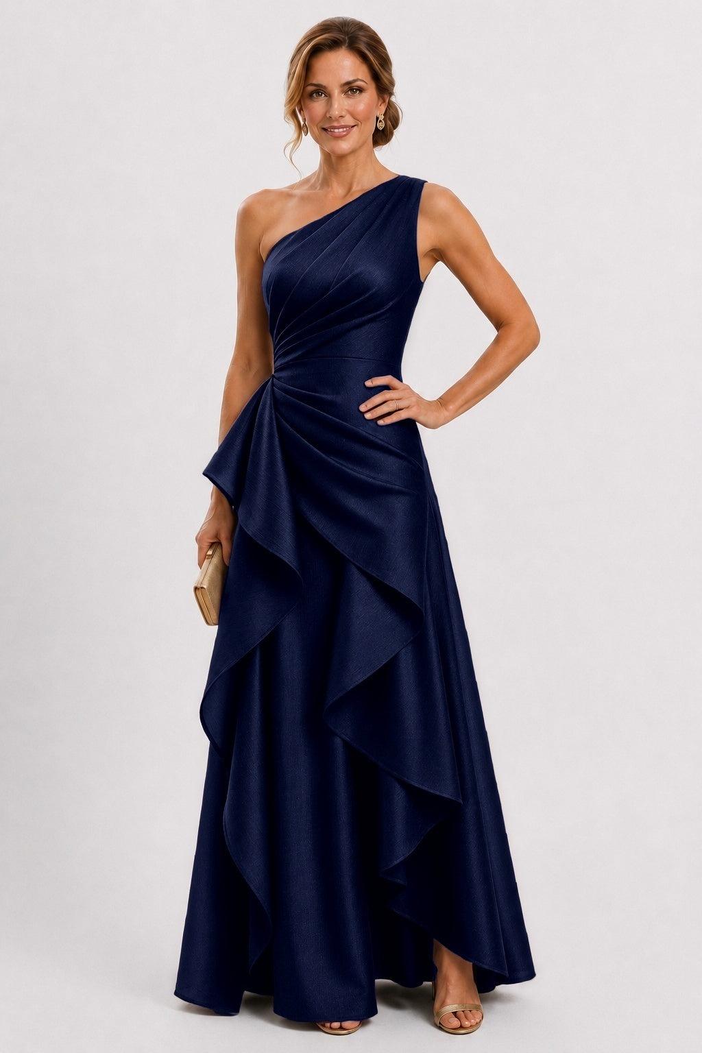 A-Line Floor Length Polyester Mother of the Bride Dress CM0518