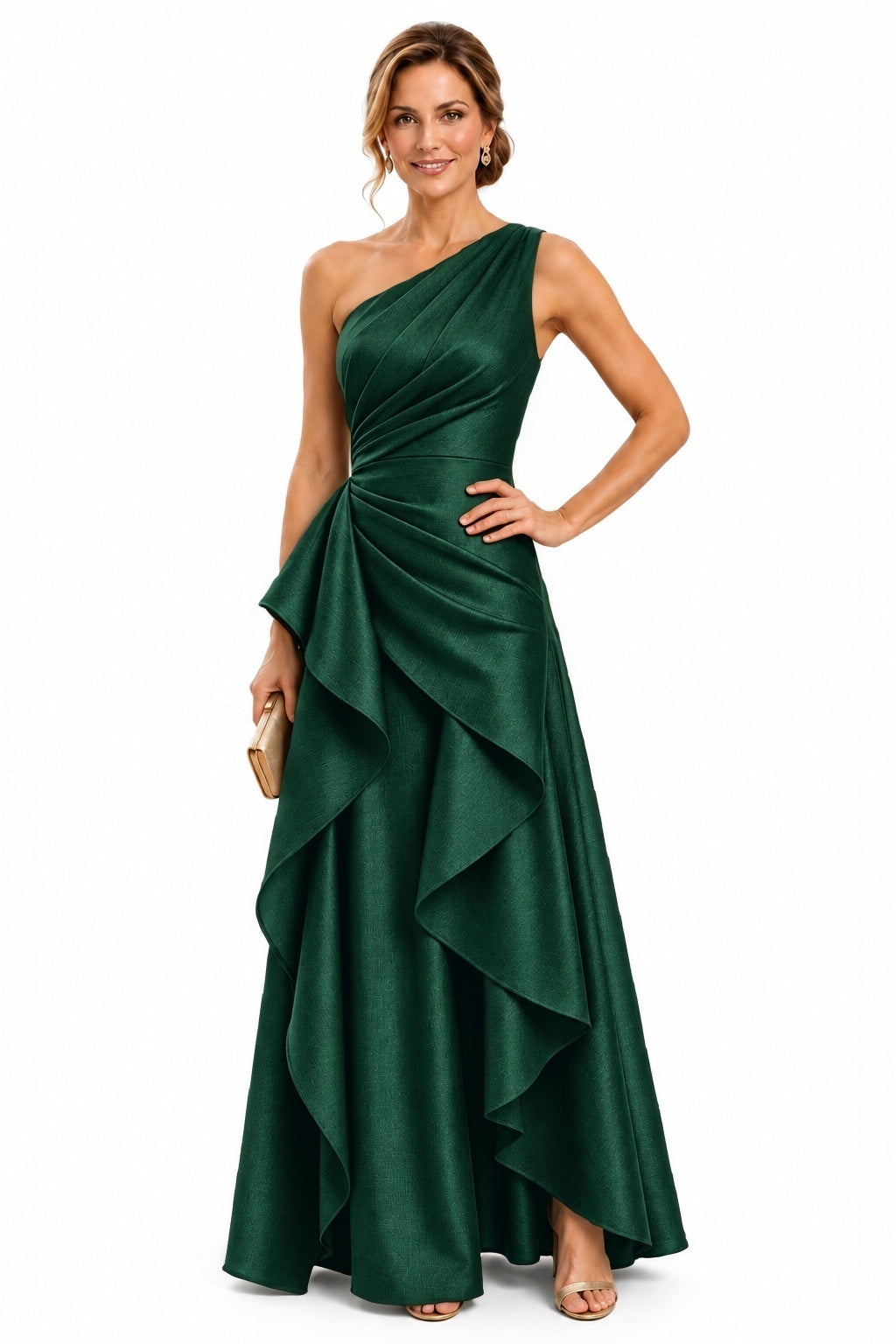 A-Line Floor Length Polyester Mother of the Bride Dress CM0518