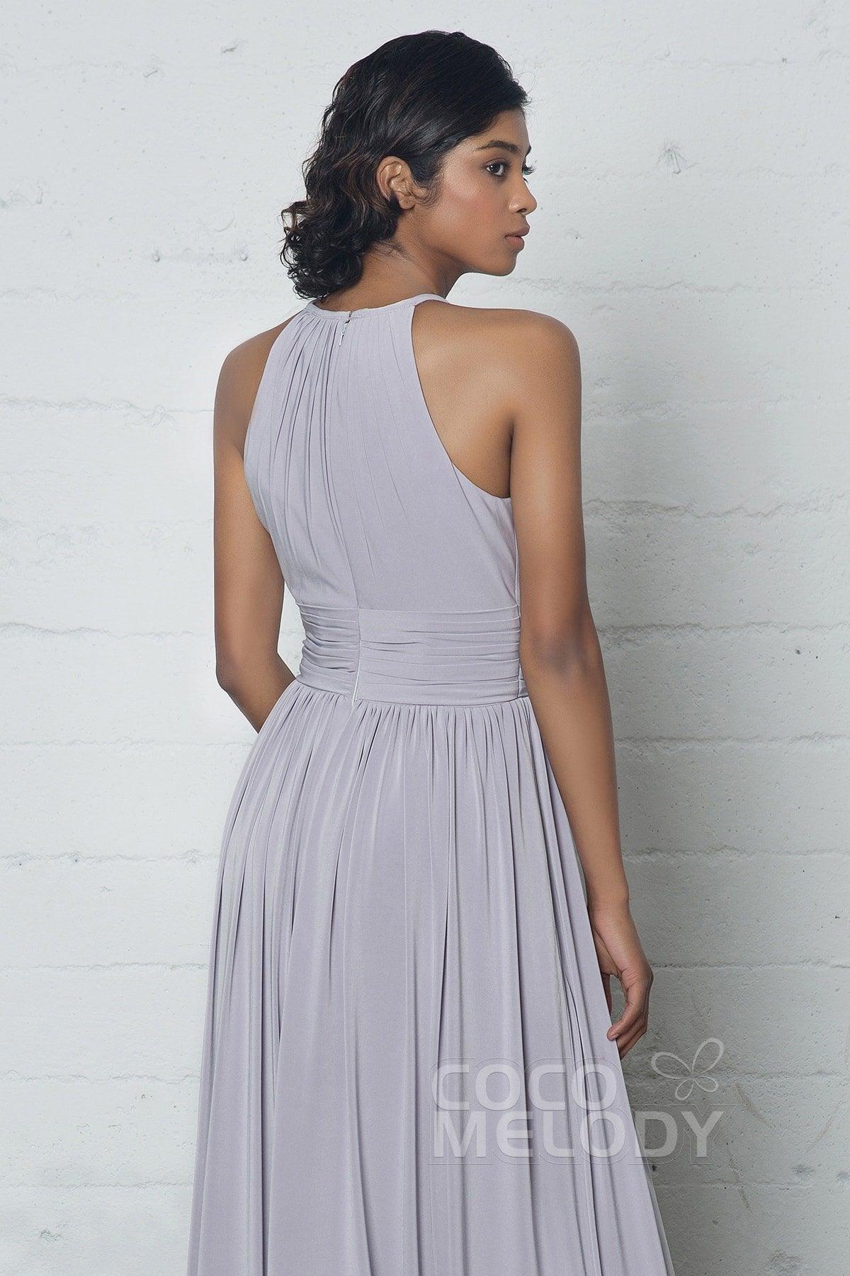 Sheath-Column Floor Length Knitted Fabric Dress COZF17019 - COCOMELODY