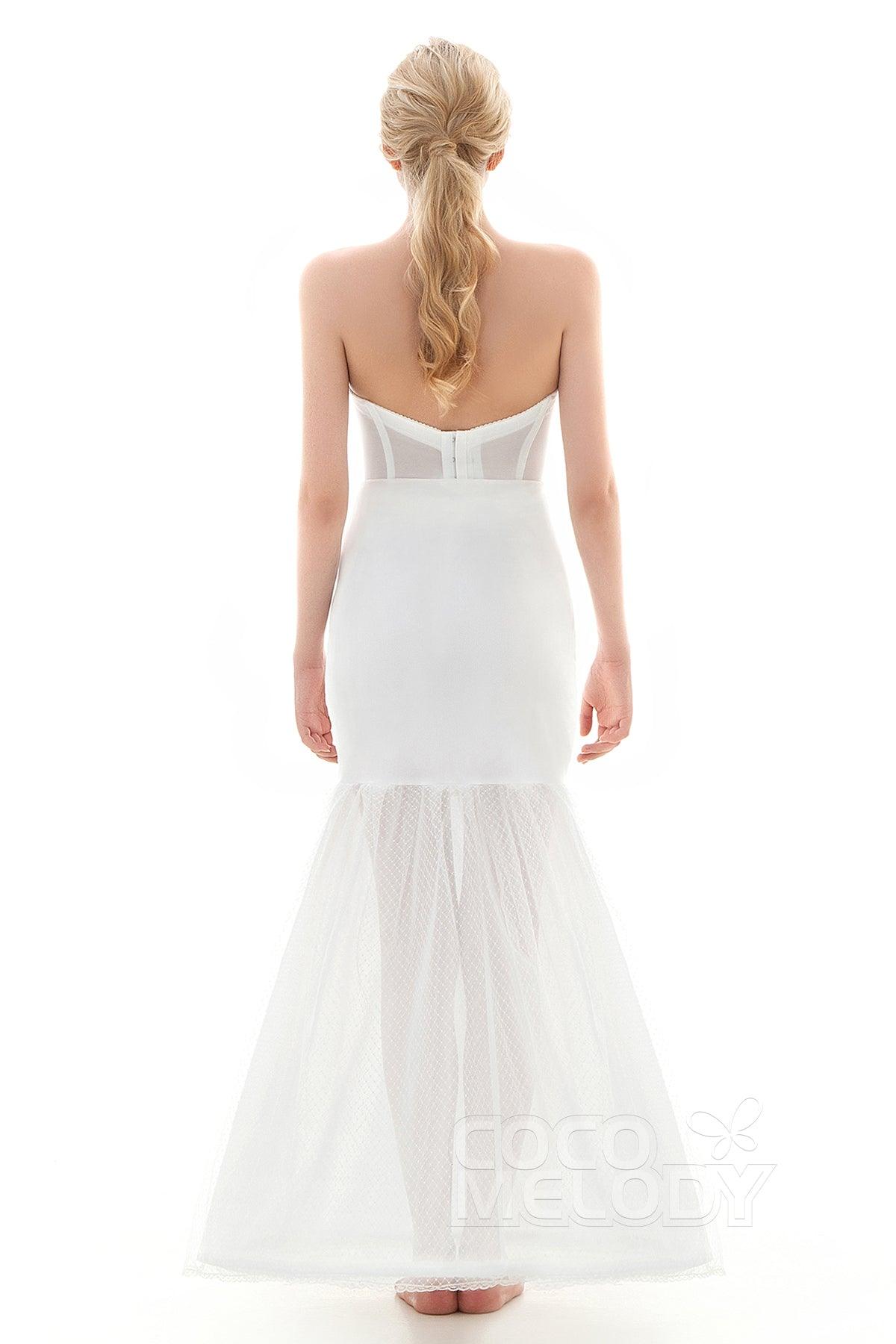 Mermaid Floor-Length 1 Hoop Wedding Petticoats CP0016009 - COCOMELODY