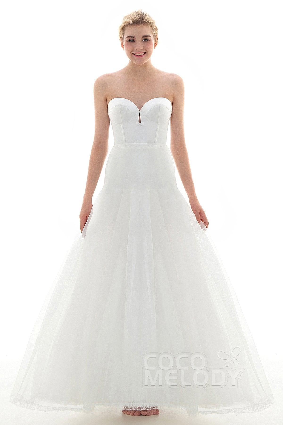 A-Line Floor-Length Slip Tulle Wedding Petticoats CP001600D