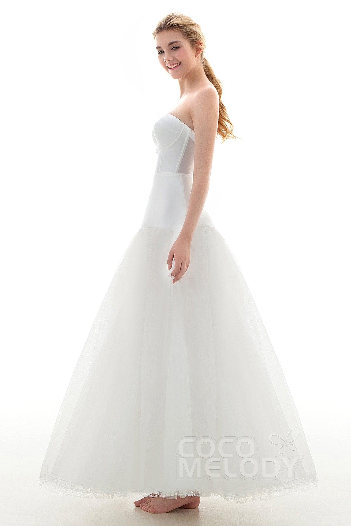 A-Line Floor-Length Slip Tulle Wedding Petticoats CP001600D - COCOMELODY