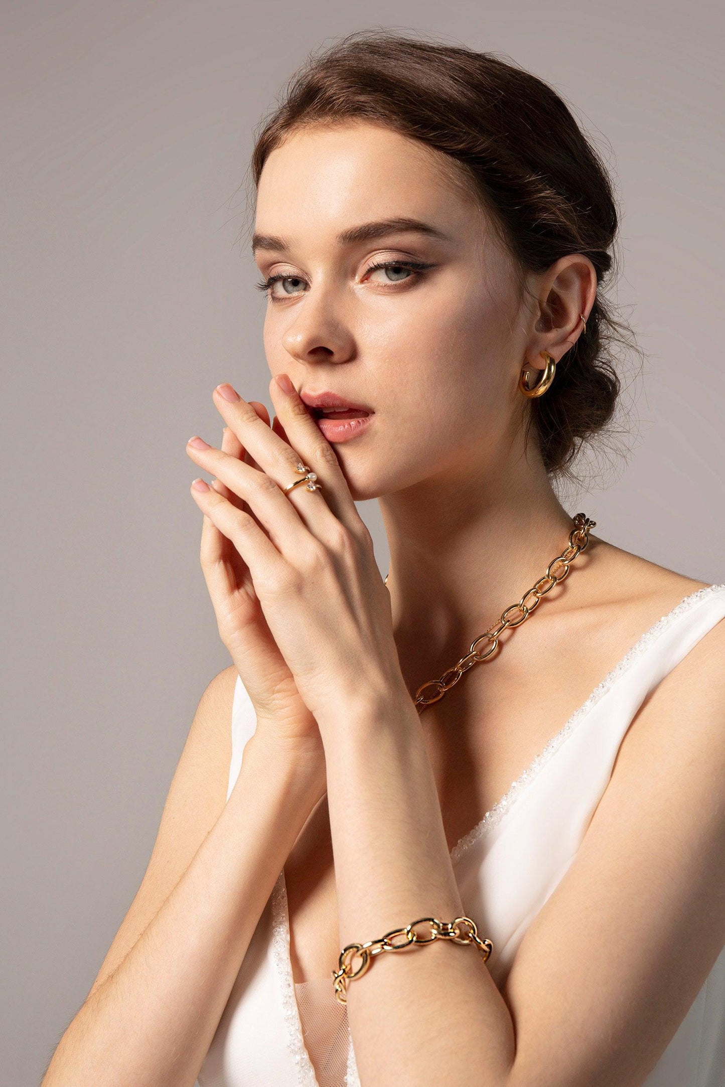 Yellow Gold Plated Bracelets CQ0046 - COCOMELODY