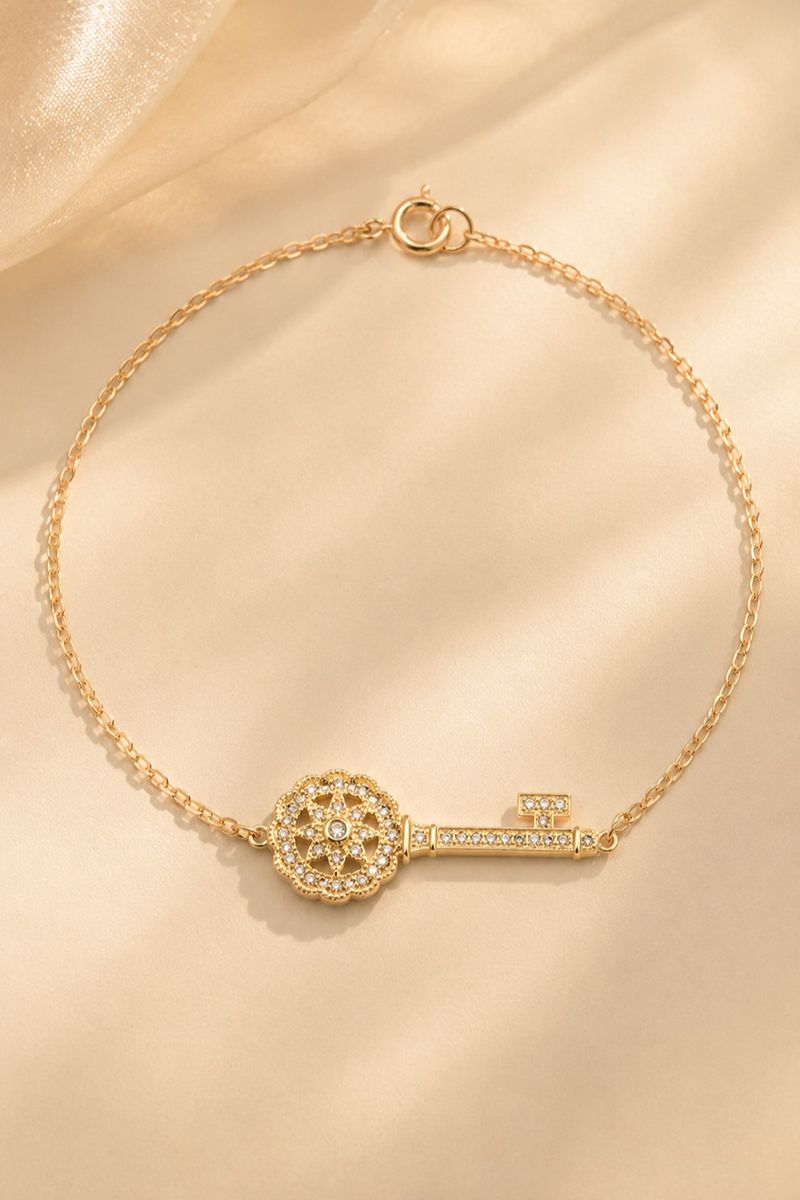 Yellow Gold Plated Bracelets with Crystals CQ0048 - 3 Days / Gold - COCOMELODY