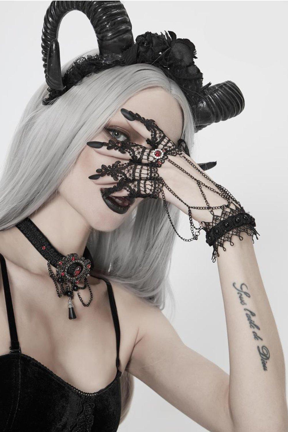 Alloy Lace Bracelets with Rhinestone CQ0067 - COCOMELODY