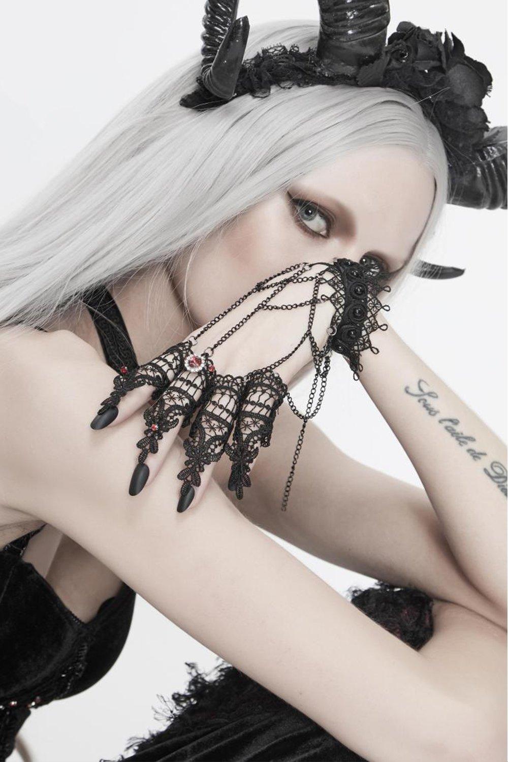Alloy Lace Bracelets with Rhinestone CQ0067 - COCOMELODY