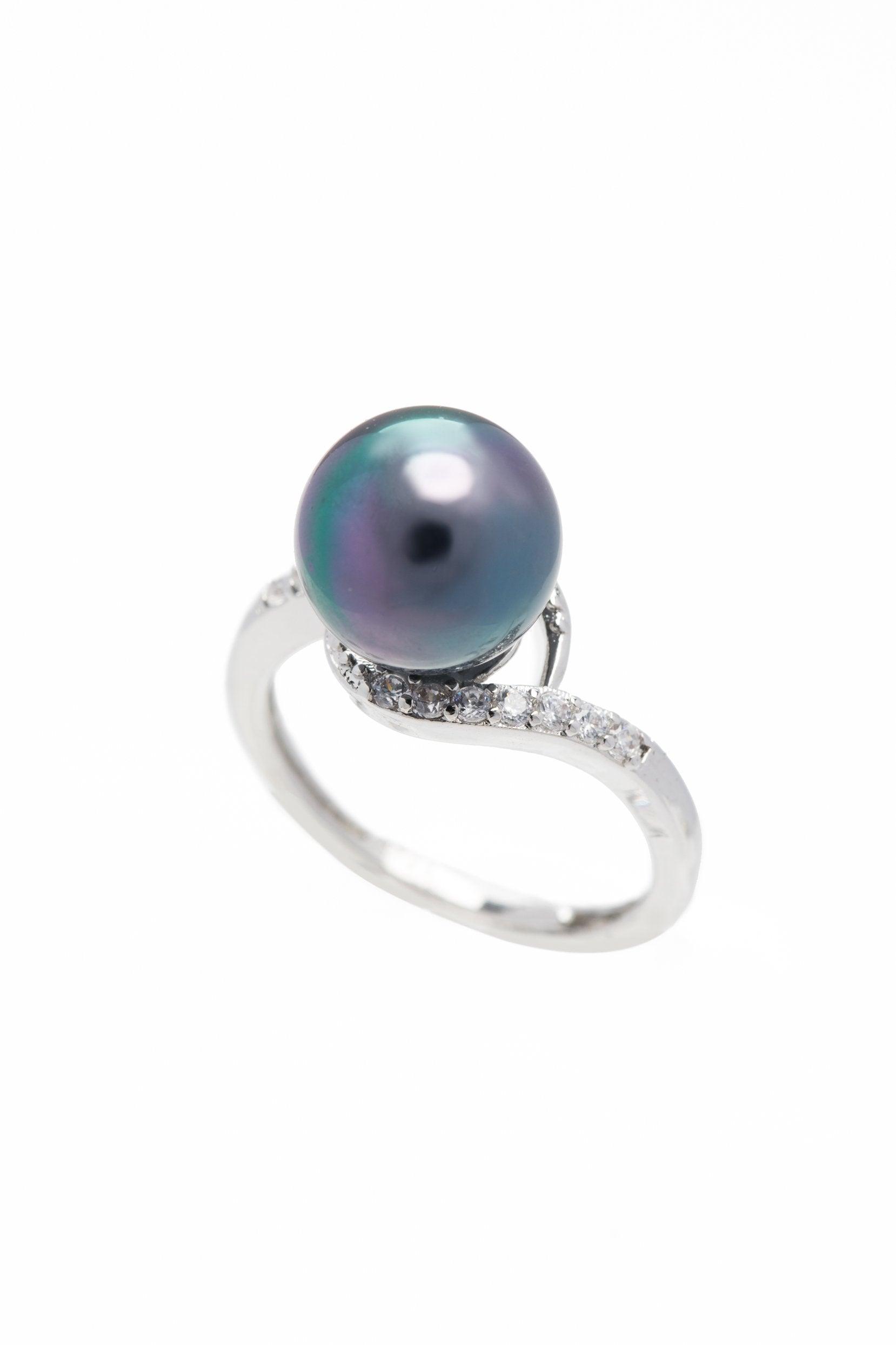 Alloy Rings with Pearl CR0011 - COCOMELODY