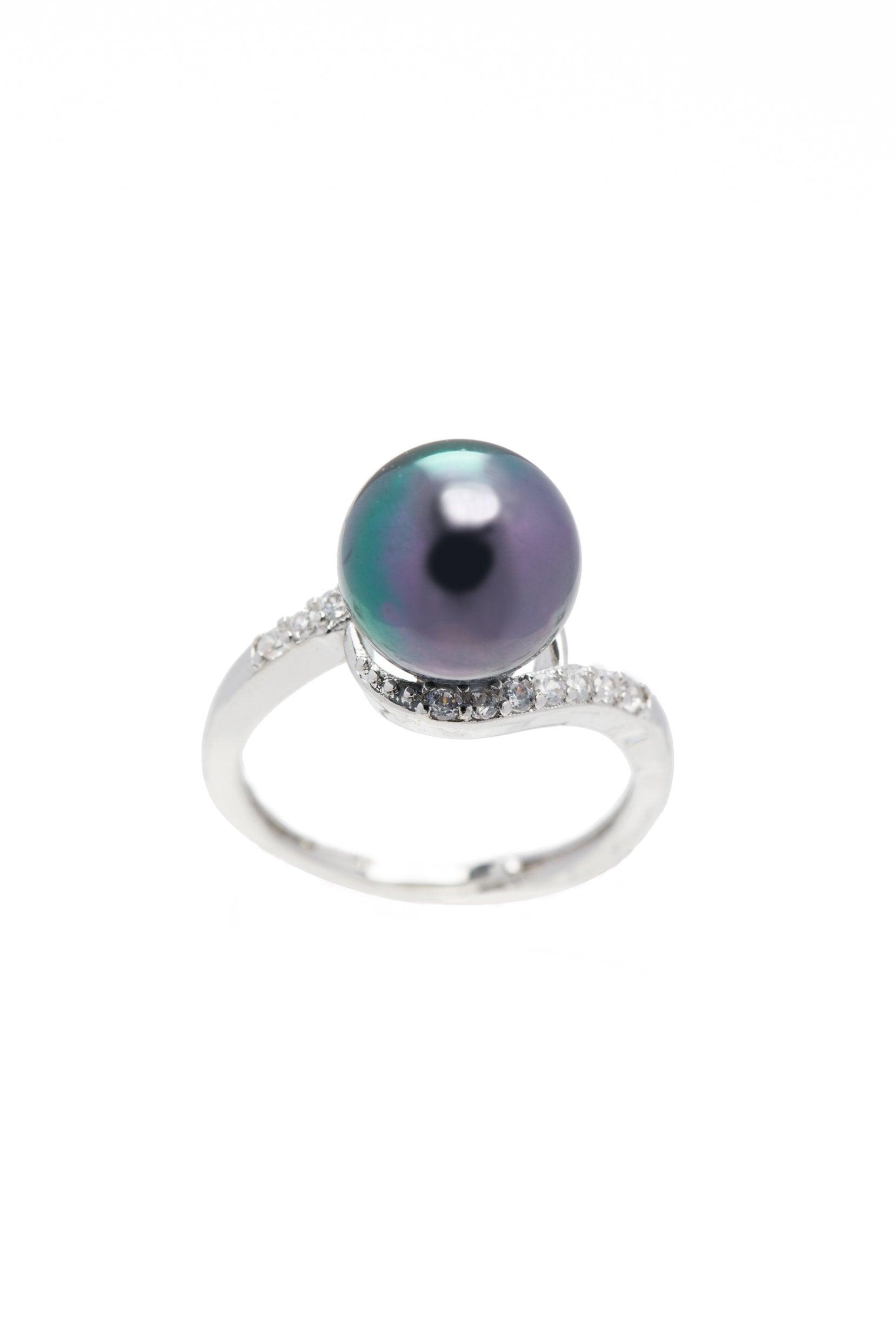 Alloy Rings with Pearl CR0011 - COCOMELODY