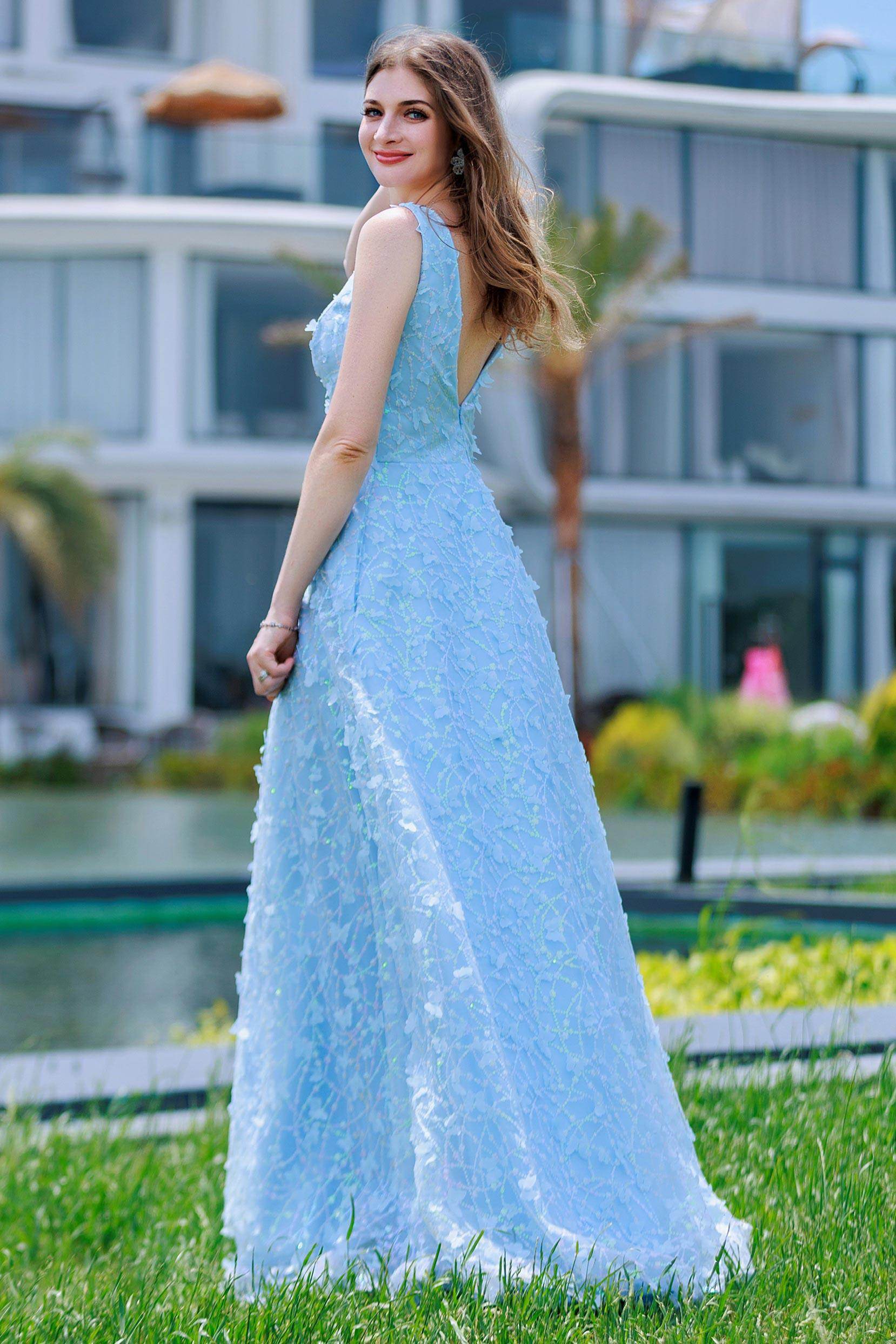 Cocomelody Long Prom Dress Sequin Blue Prom Dress CS0484, Jolly Green Cocomelody Long Prom Dress Sequin Blue Prom Dress CS0484, Jolly Green