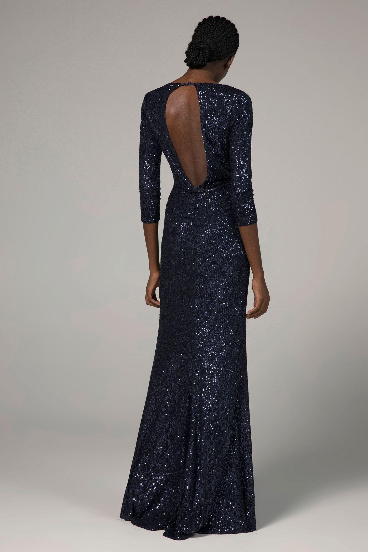 Trumpet-Mermaid Floor Length Sequined Dress CS0295 - COCOMELODY