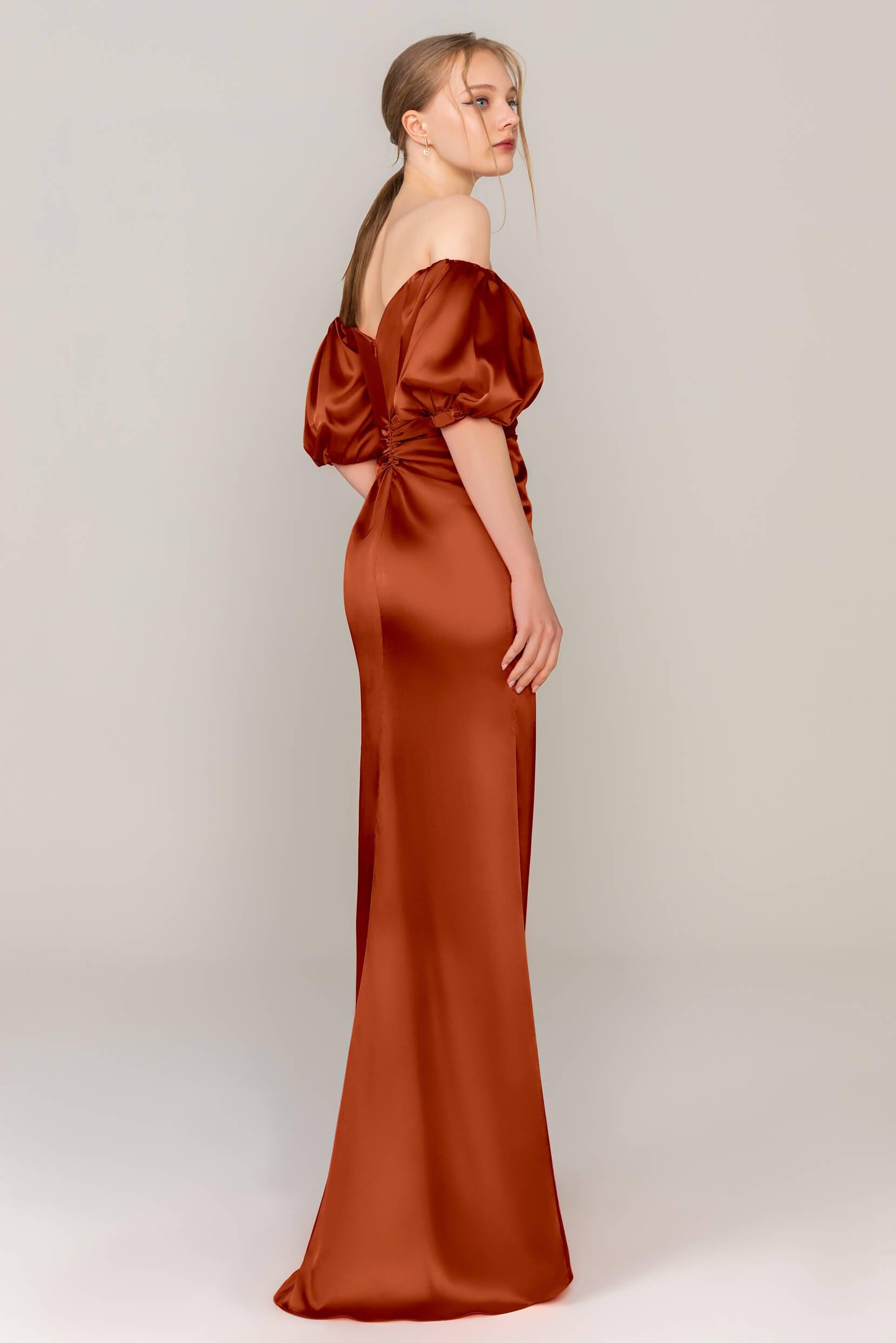 Sheath Floor Length Luxe Satin Dress CS0322 - COCOMELODY