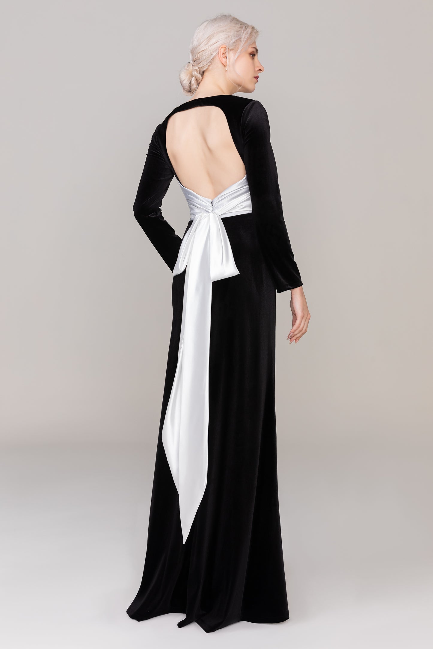 Sheath-Column Floor Length Velvet Dress CS0333