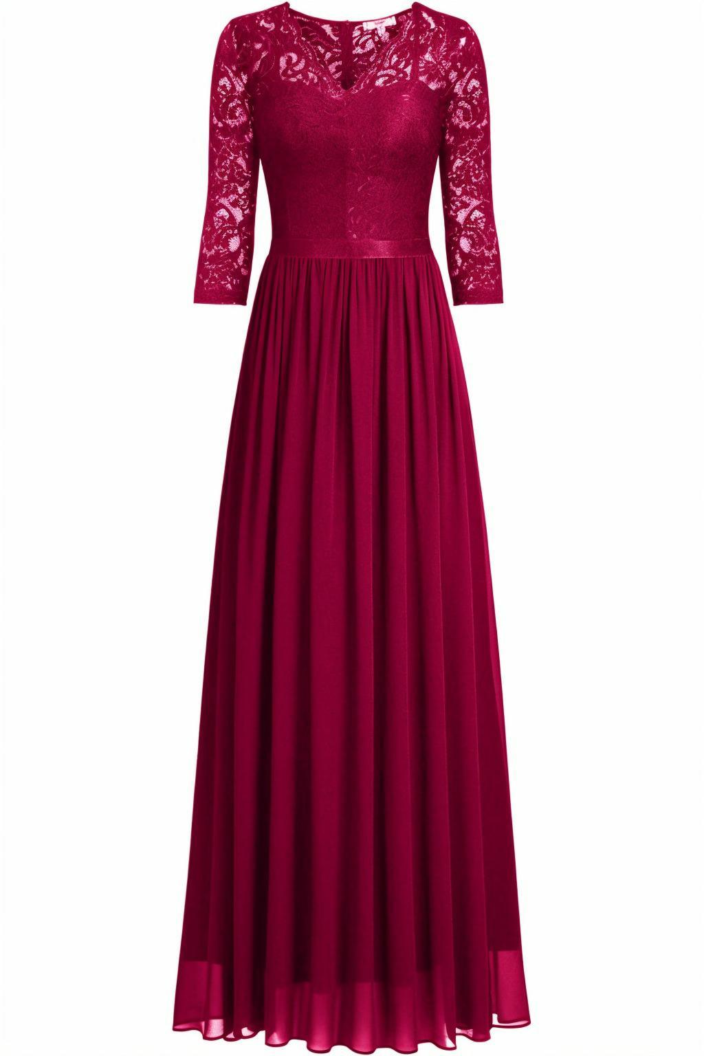 A-Line Floor Length Chiffon Prom Dress CS0421 - COCOMELODY