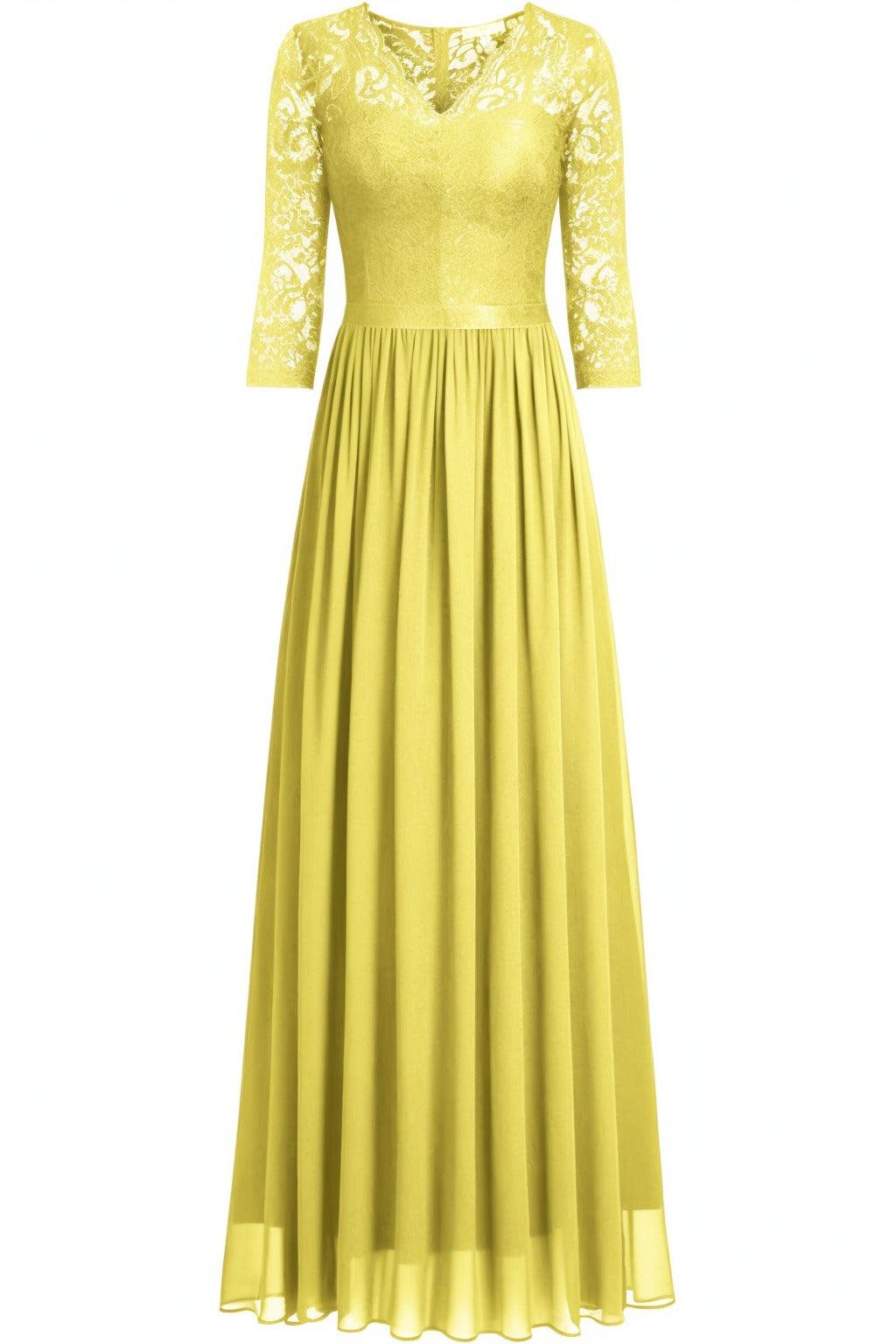 A-Line Floor Length Chiffon Prom Dress CS0421 - COCOMELODY