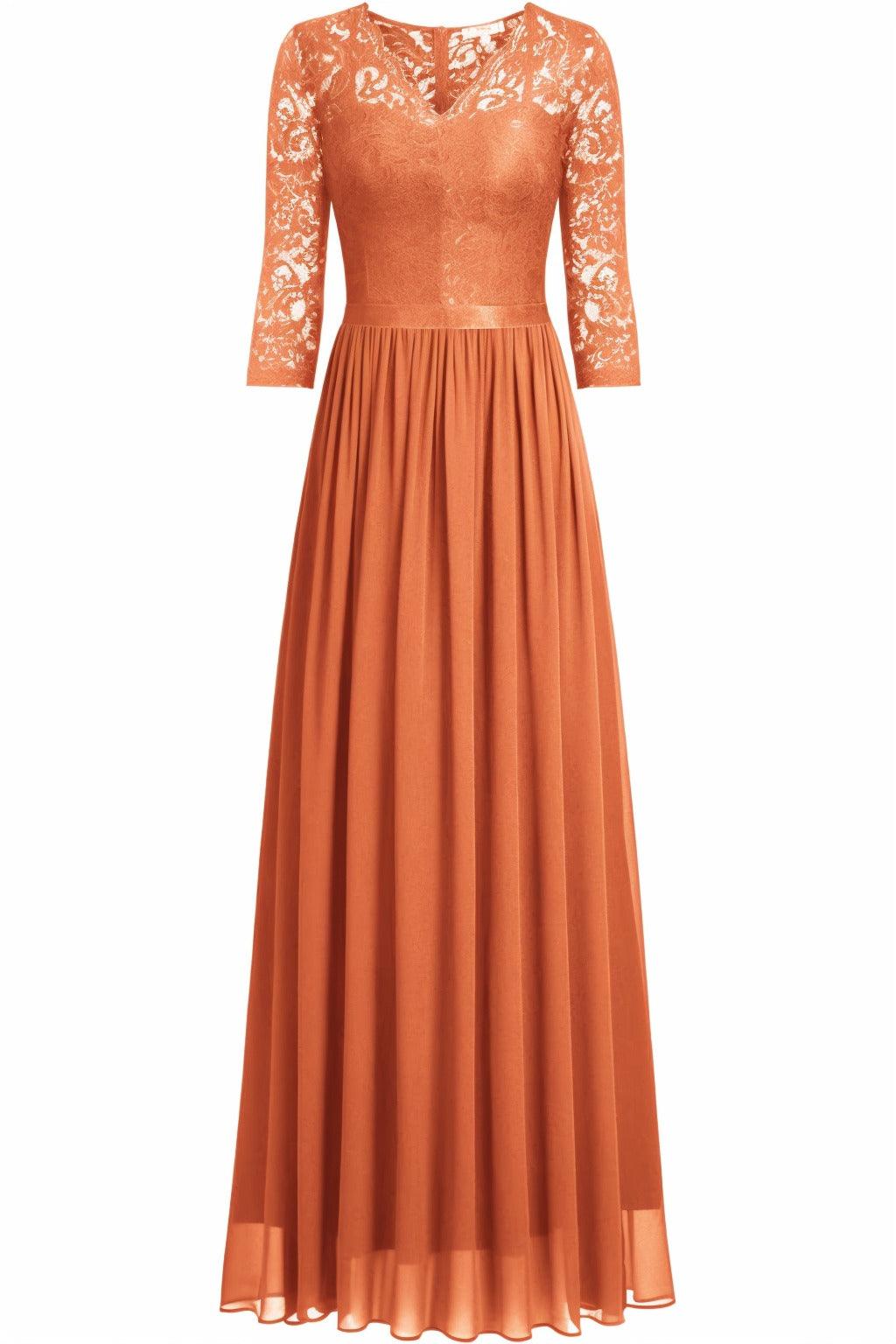 A-Line Floor Length Chiffon Prom Dress CS0421 - COCOMELODY