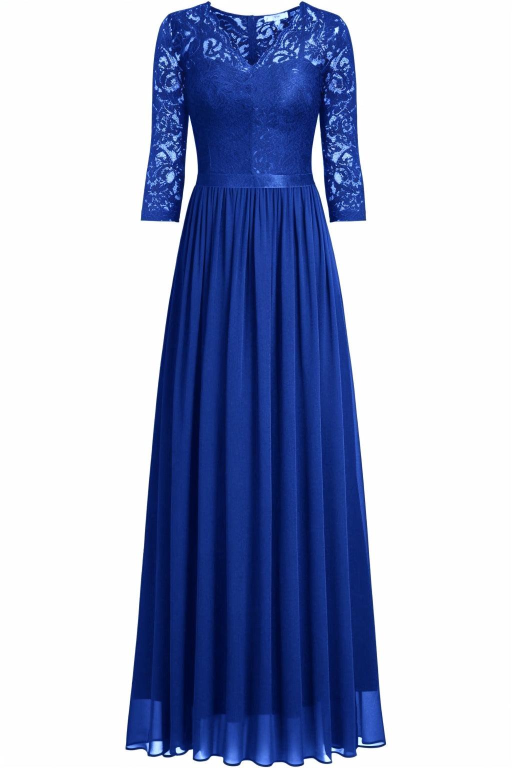 A-Line Floor Length Chiffon Prom Dress CS0421 - COCOMELODY
