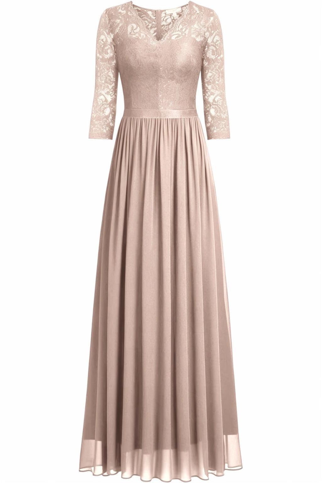 A-Line Floor Length Chiffon Prom Dress CS0421 - COCOMELODY