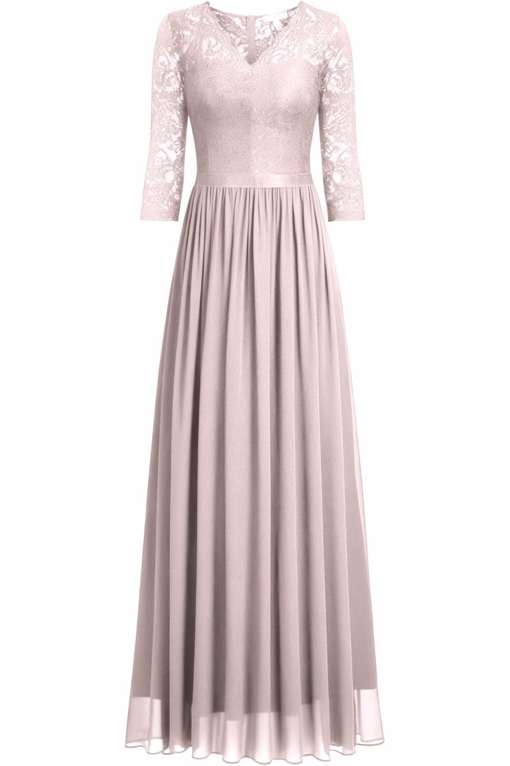 A-Line Floor Length Chiffon Prom Dress CS0421 - COCOMELODY
