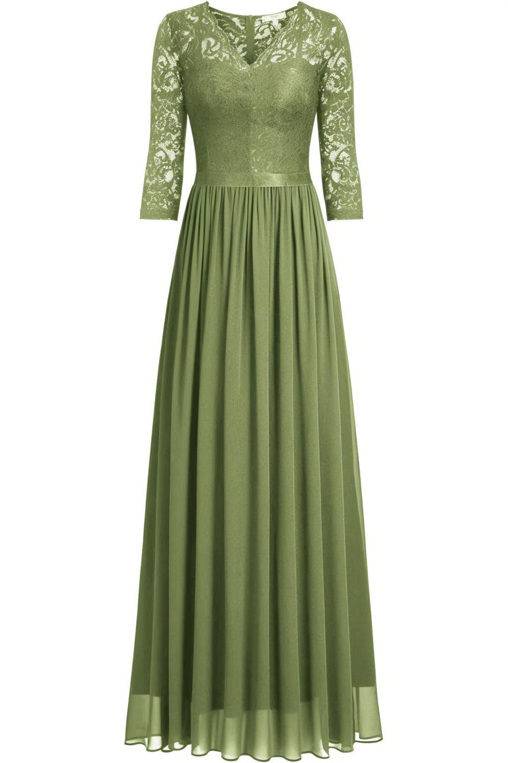 A-Line Floor Length Chiffon Prom Dress CS0421 - COCOMELODY