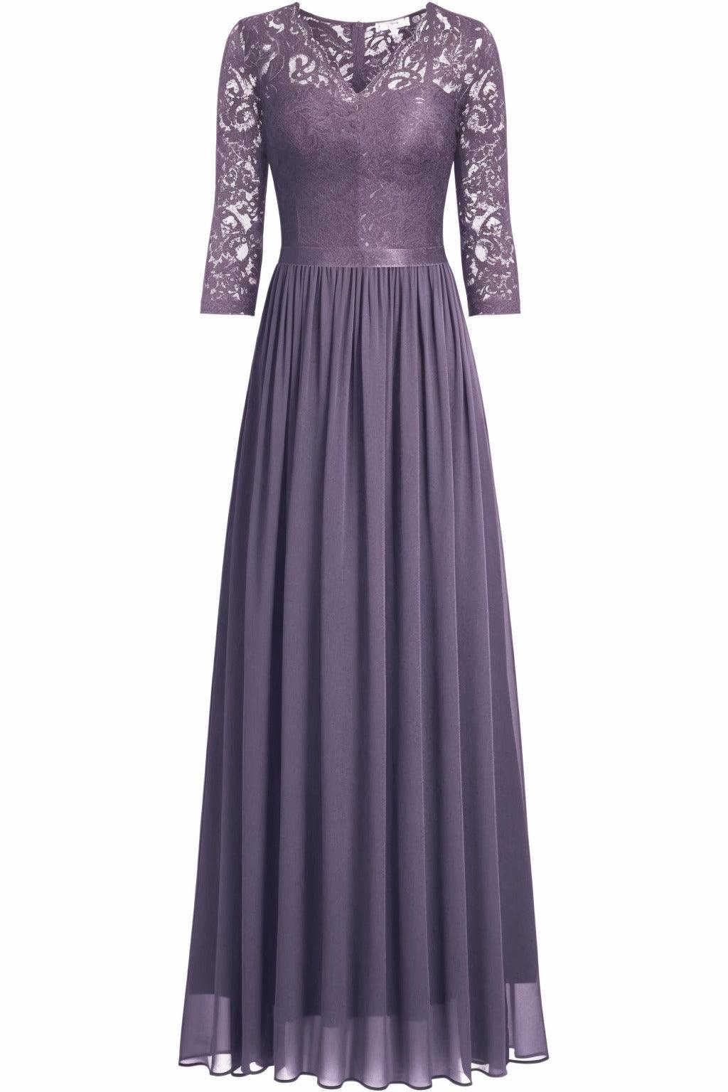 A-Line Floor Length Chiffon Prom Dress CS0421 - COCOMELODY