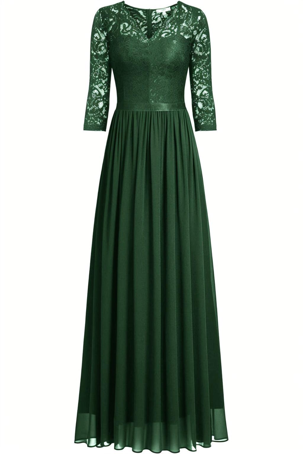 A-Line Floor Length Chiffon Prom Dress CS0421 - COCOMELODY