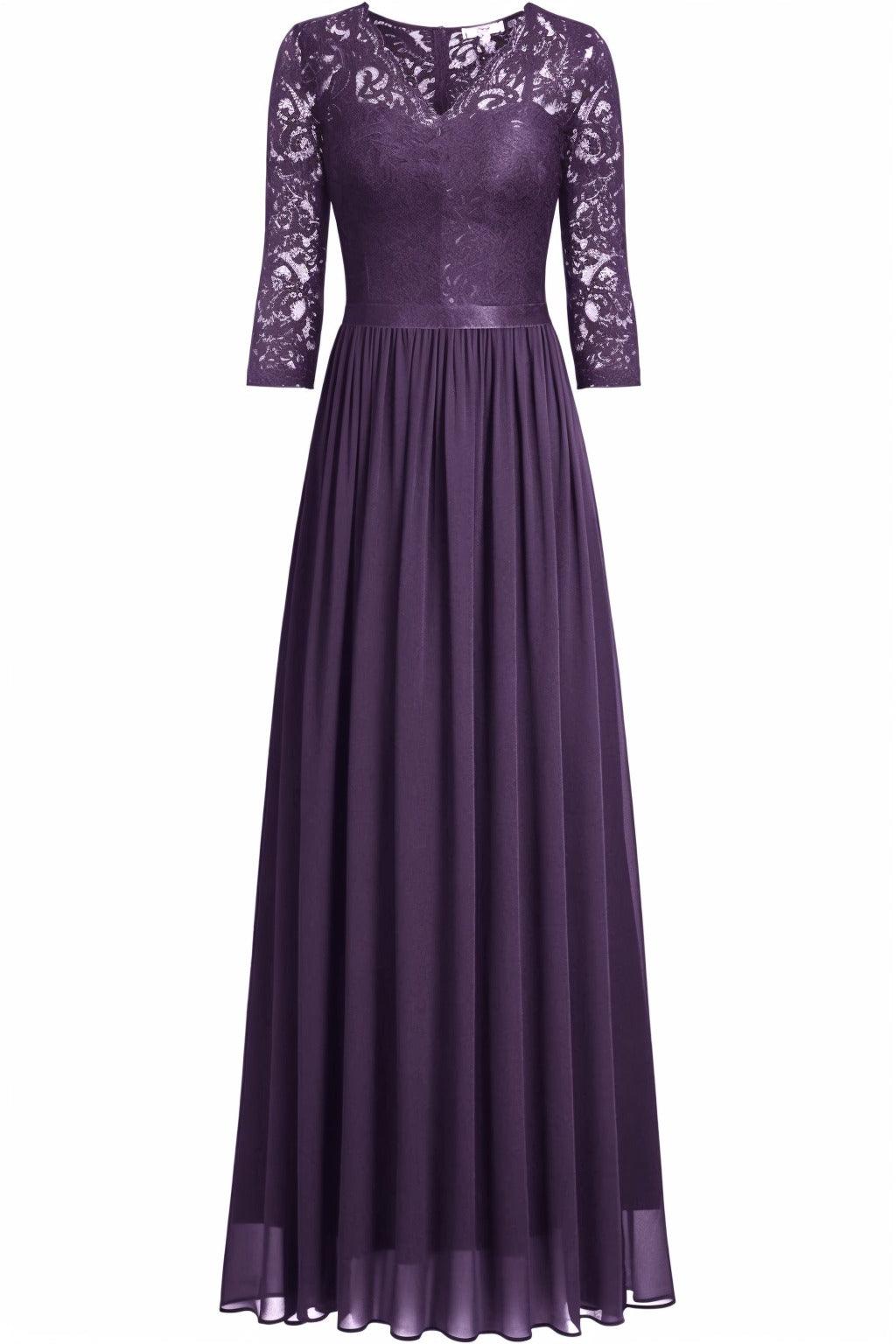 A-Line Floor Length Chiffon Prom Dress CS0421 - COCOMELODY
