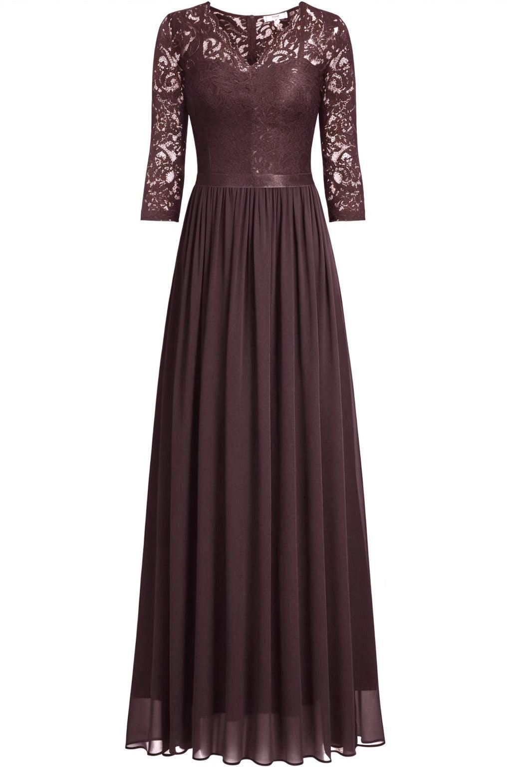 A-Line Floor Length Chiffon Prom Dress CS0421 - COCOMELODY